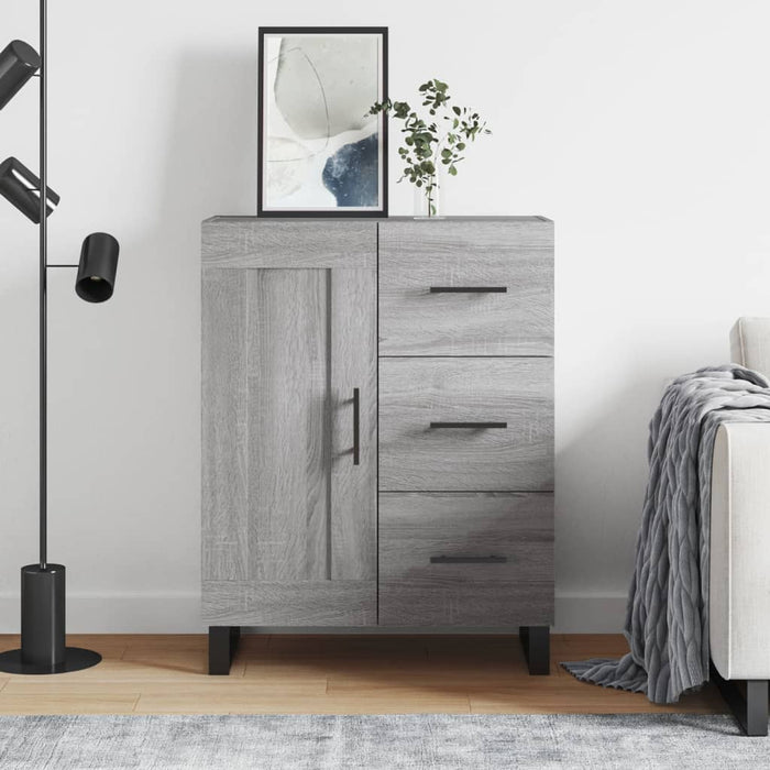 vidaXL Credenza Grigio Sonoma 69,5x34x90 cm in Legno Multistrato