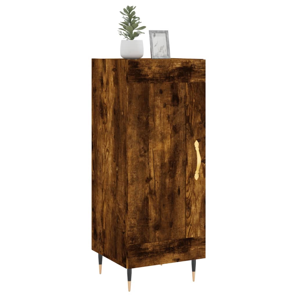 Credenza Rovere Fumo 34,5x34x90 cm in Legno Multistrato 830425