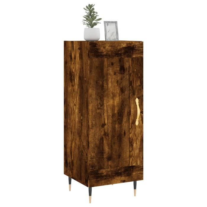 Credenza Rovere Fumo 34,5x34x90 cm in Legno Multistrato 830425