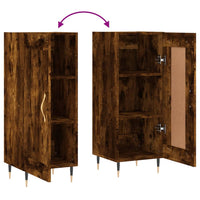 Credenza Rovere Fumo 34,5x34x90 cm in Legno Multistrato 830425