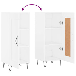vidaXL Credenza Bianca 34,5x34x90 cm in Legno Multistrato