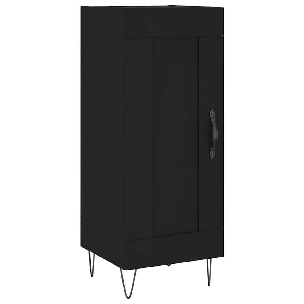 Credenza Nero 34,5x34x90 cm in Legno Multistrato 830437