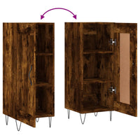 Credenza-Buffet-Armadio da cucina Rovere Fumo 34,5x34x90 cm in Legno Multistrato 138579