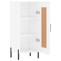 Credenza Bianco Lucido 34,5x34x90 cm in Legno Multistrato 830454