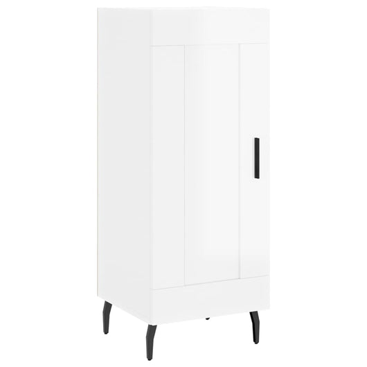 Credenza Bianco Lucido 34,5x34x90 cm in Legno Multistratocod mxl 128012