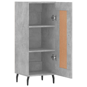 Credenza Grigio Cemento 34,5x34x90 cm in Legno Multistrato 830464