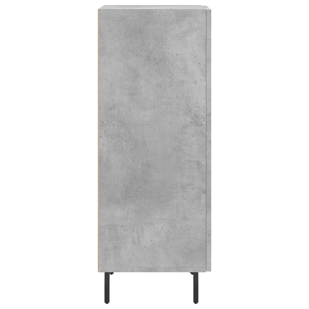 Credenza Grigio Cemento 34,5x34x90 cm in Legno Multistrato 830464