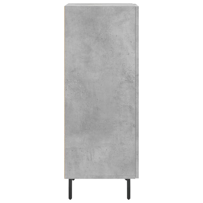 Credenza Grigio Cemento 34,5x34x90 cm in Legno Multistrato 830464