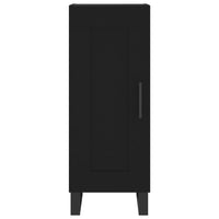 Credenza Nero 34,5x34x90 cm in Legno Multistrato 830469