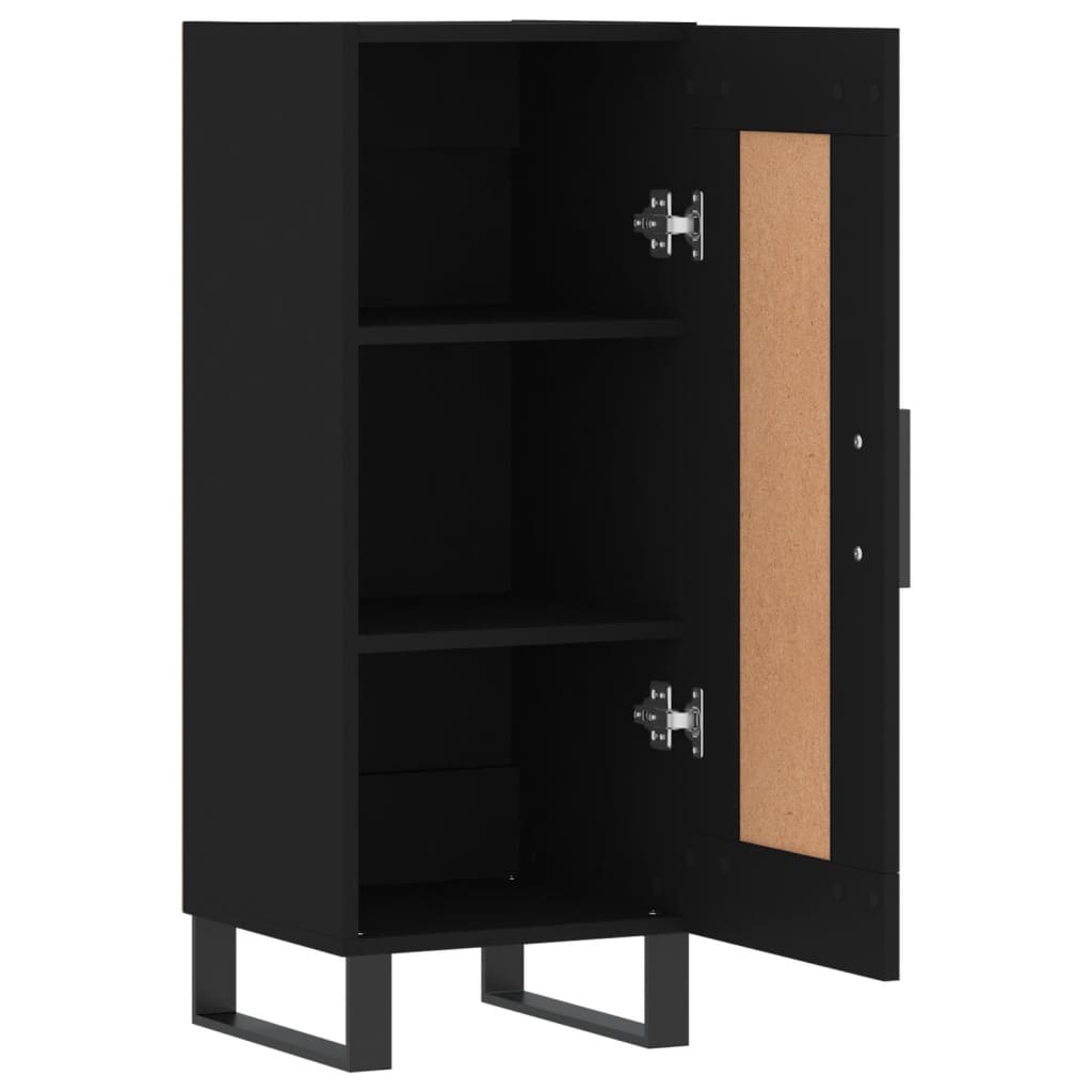 Credenza Nero 34,5x34x90 cm in Legno Multistrato 830469