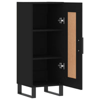 Credenza Nero 34,5x34x90 cm in Legno Multistrato 830469