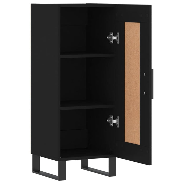 Credenza Nero 34,5x34x90 cm in Legno Multistrato 830469
