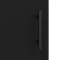 Credenza Nero 34,5x34x90 cm in Legno Multistrato 830469