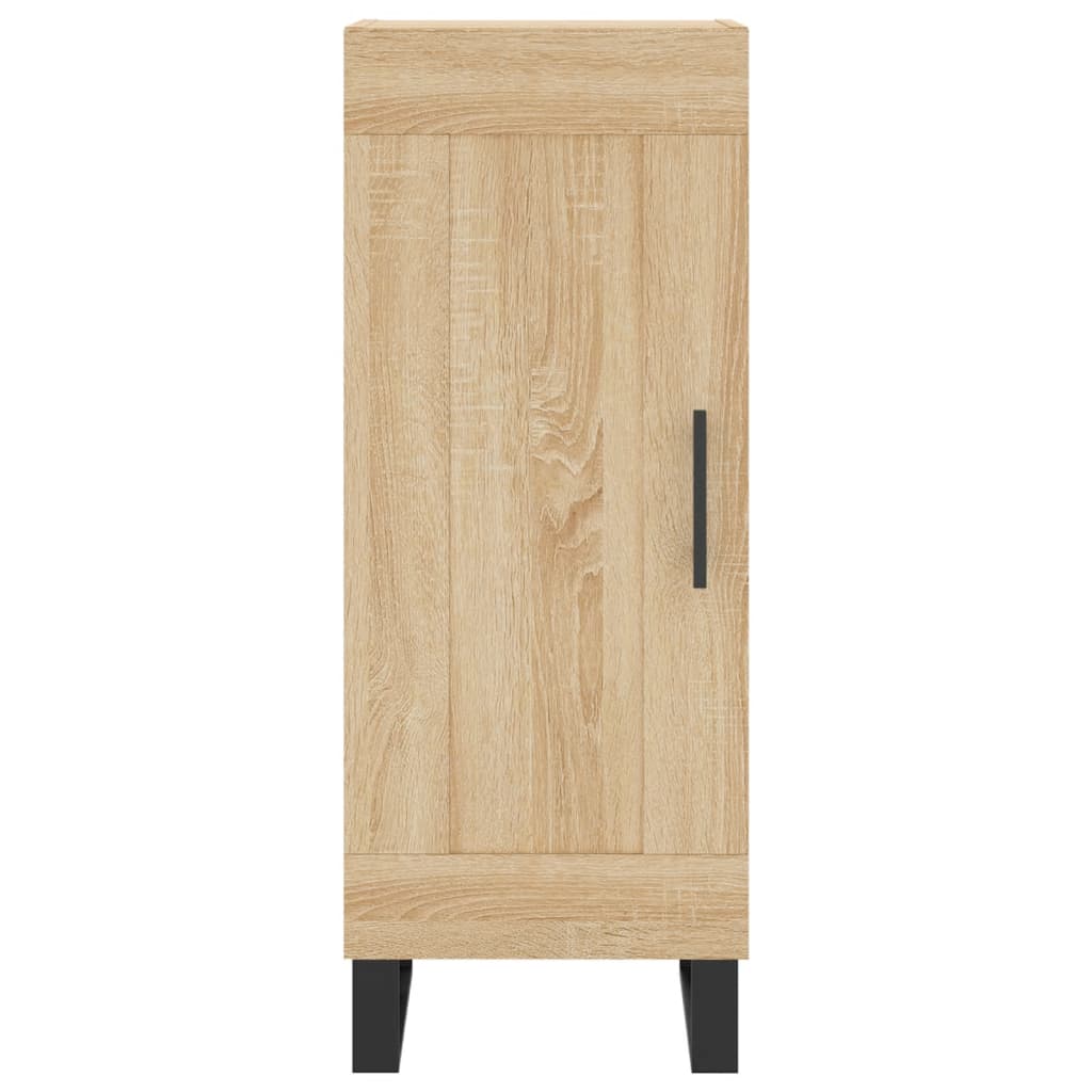vidaXL Credenza Rovere Sonoma 34,5x34x90 cm in Legno Multistrato
