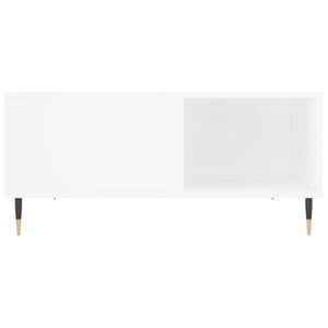 Tavolino da Salotto Bianco 80x80x36,5 cm in Legno Multistrato 830772