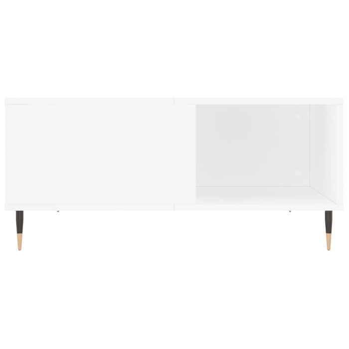 Tavolino da Salotto Bianco 80x80x36,5 cm in Legno Multistrato 830772