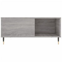 Tavolino Salotto-Tavolino da soggiorno-Tavolo Grigio Sonoma 80x80x36,5 cm Legno Multistrato 646608