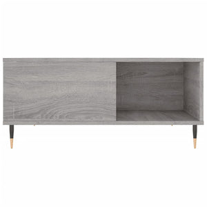 Tavolino Salotto-Tavolino da soggiorno-Tavolo Grigio Sonoma 80x80x36,5 cm Legno Multistrato 646608