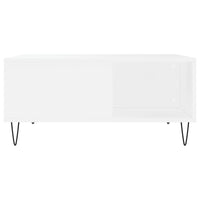 Tavolino da Salotto Bianco 80x80x36,5 cm in Legno Multistrato 830780