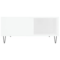 Tavolino da Salotto Bianco 80x80x36,5 cm in Legno Multistrato 830780