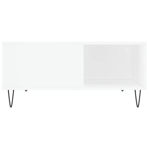 Tavolino da Salotto Bianco 80x80x36,5 cm in Legno Multistrato 830780