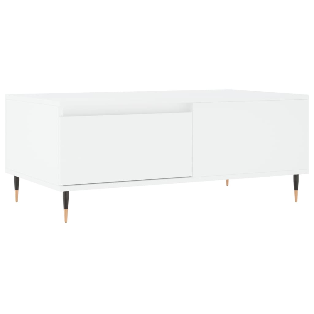 Tavolino da Salotto Bianco 90x50x36,5 cm in Legno Multistratocod mxl 103544