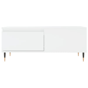Tavolino da Salotto Bianco 90x50x36,5 cm in Legno Multistrato 830796