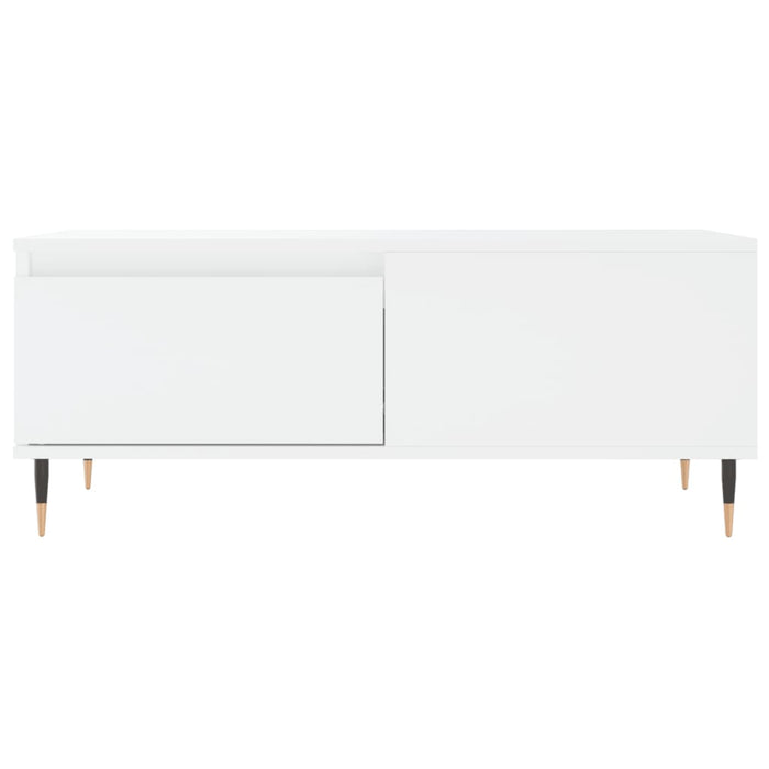 Tavolino da Salotto Bianco 90x50x36,5 cm in Legno Multistrato 830796