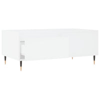 Tavolino da Salotto Bianco 90x50x36,5 cm in Legno Multistrato 830796