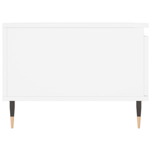 Tavolino da Salotto Bianco 90x50x36,5 cm in Legno Multistrato 830796