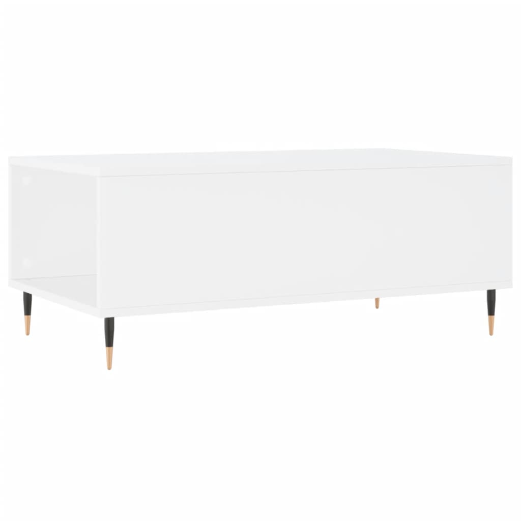 Tavolino da Salotto Bianco 90x50x36,5 cm in Legno Multistrato 830796