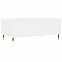 Tavolino da Salotto Bianco 90x50x36,5 cm in Legno Multistrato 830796