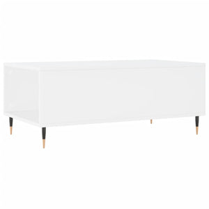Tavolino da Salotto Bianco 90x50x36,5 cm in Legno Multistrato 830796