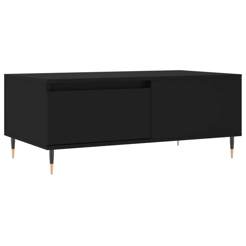 Tavolino da Salotto Nero 90x50x36,5 cm in Legno Multistratocod mxl 79066