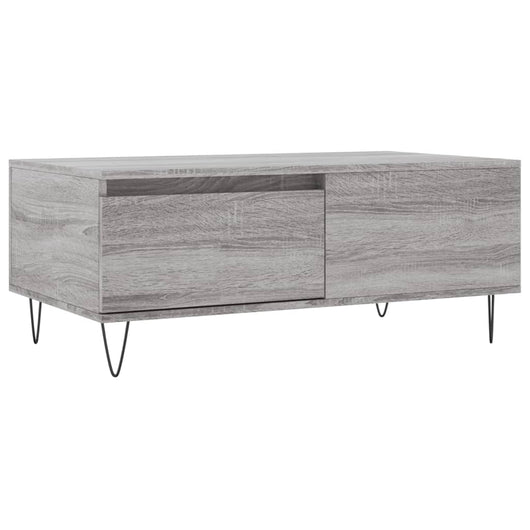Tavolino Salotto Grigio Sonoma 90x50x36,5 cm Legno Multistrato 830810