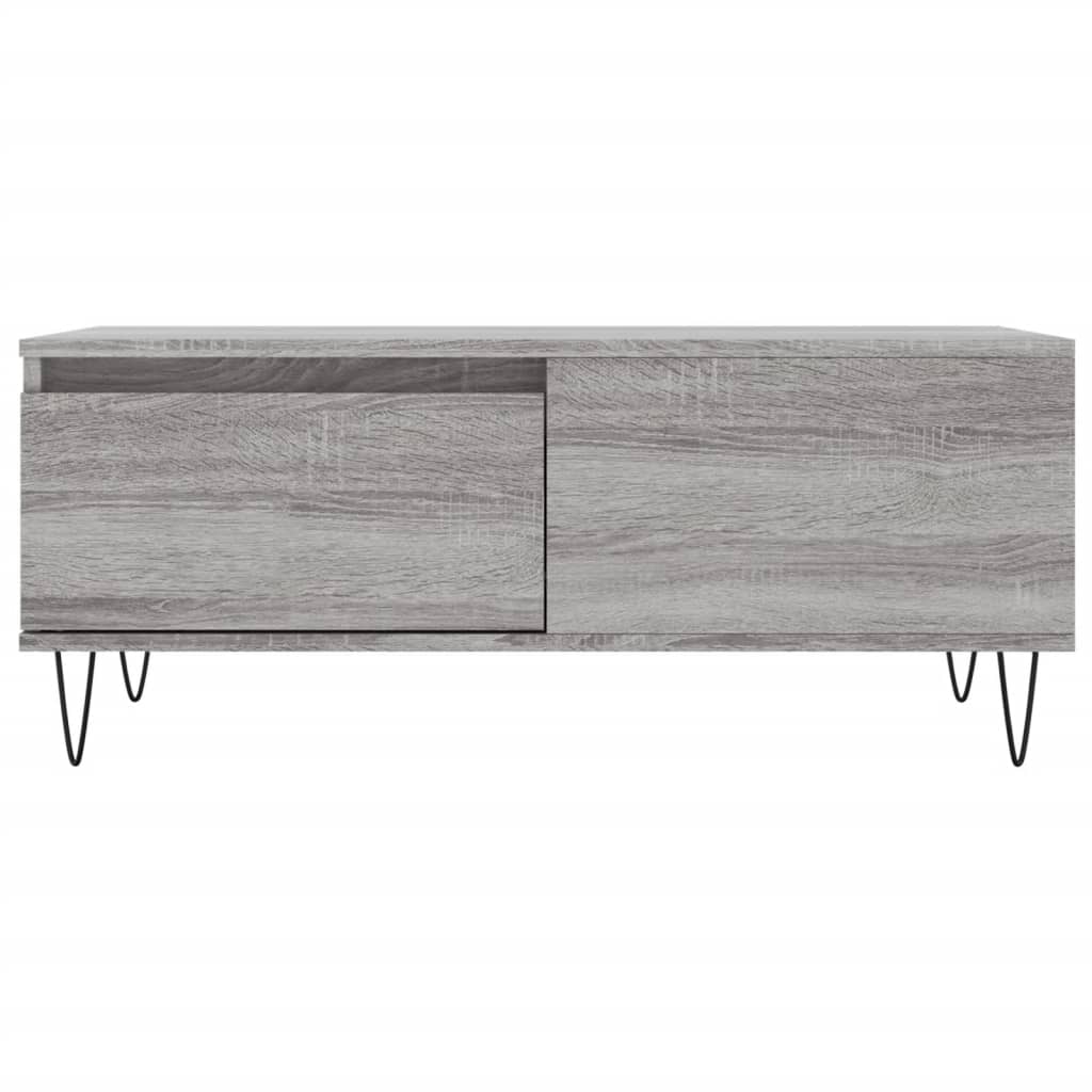 Tavolino Salotto Grigio Sonoma 90x50x36,5 cm Legno Multistrato 830810