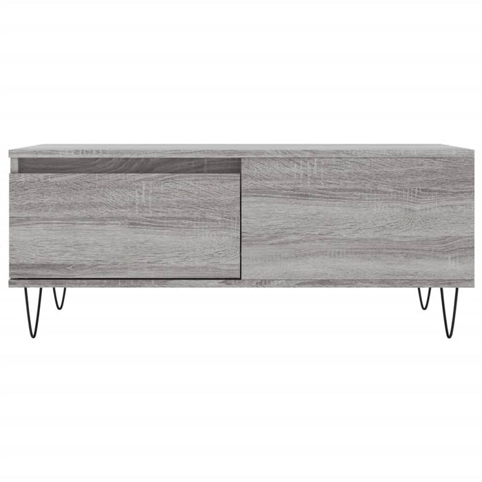 Tavolino Salotto Grigio Sonoma 90x50x36,5 cm Legno Multistrato 830810