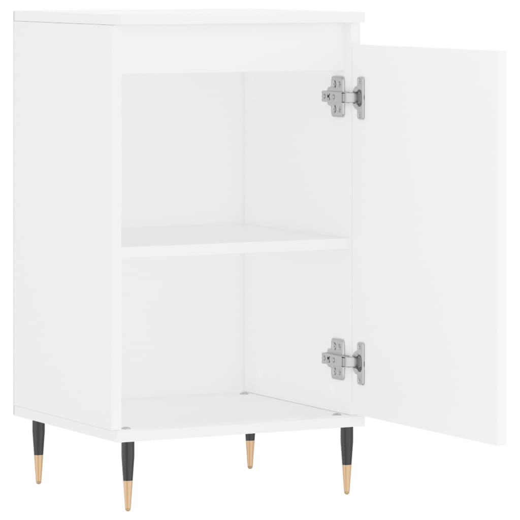 Credenza-Buffet-Armadio da cucina Bianca 40x35x70 cm in Legno Multistrato 662302