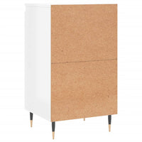Credenza Bianco Lucido 40x35x70 cm in Legno Multistrato 831040