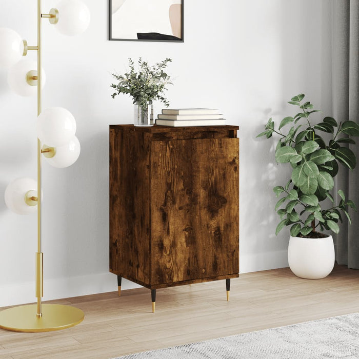Credenza Rovere Fumo 40x35x70 cm in Legno Multistrato 831046