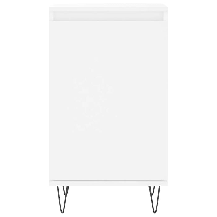 vidaXL Credenza Bianca 40x35x70 cm in Legno Multistrato