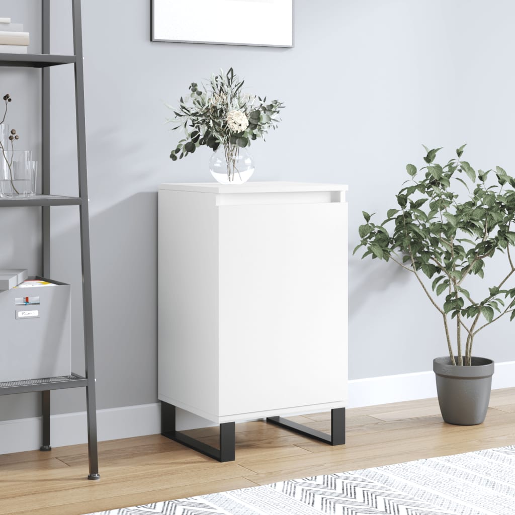 Credenza Bianca 40x35x70 cm in Legno Multistrato 831068