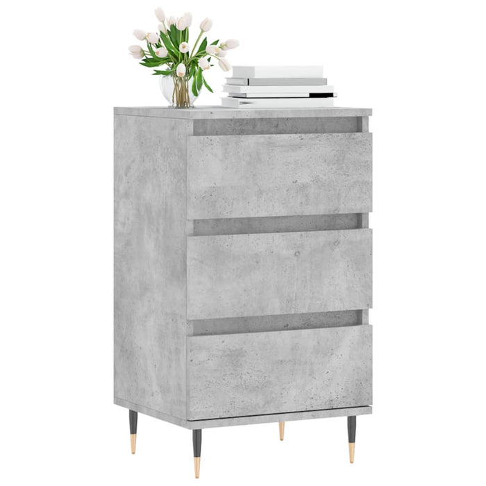 Credenza Grigio Cemento 40x35x70 cm in Legno Multistrato 831088