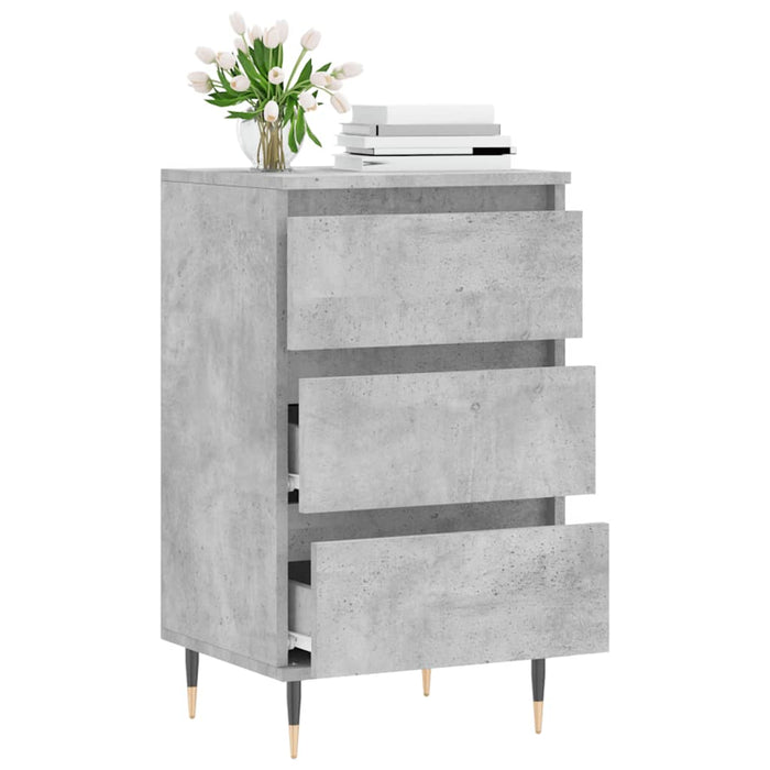 Credenza Grigio Cemento 40x35x70 cm in Legno Multistrato 831088