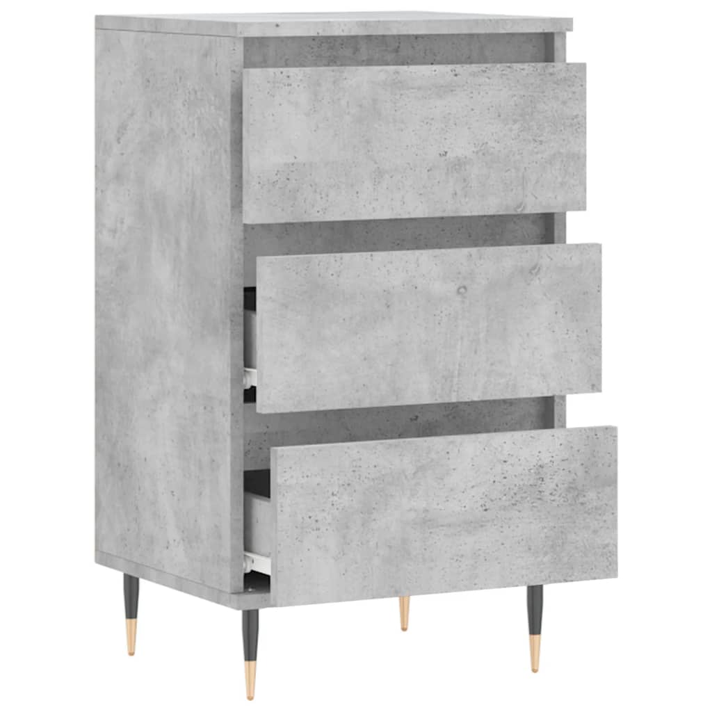 Credenza Grigio Cemento 40x35x70 cm in Legno Multistrato 831088