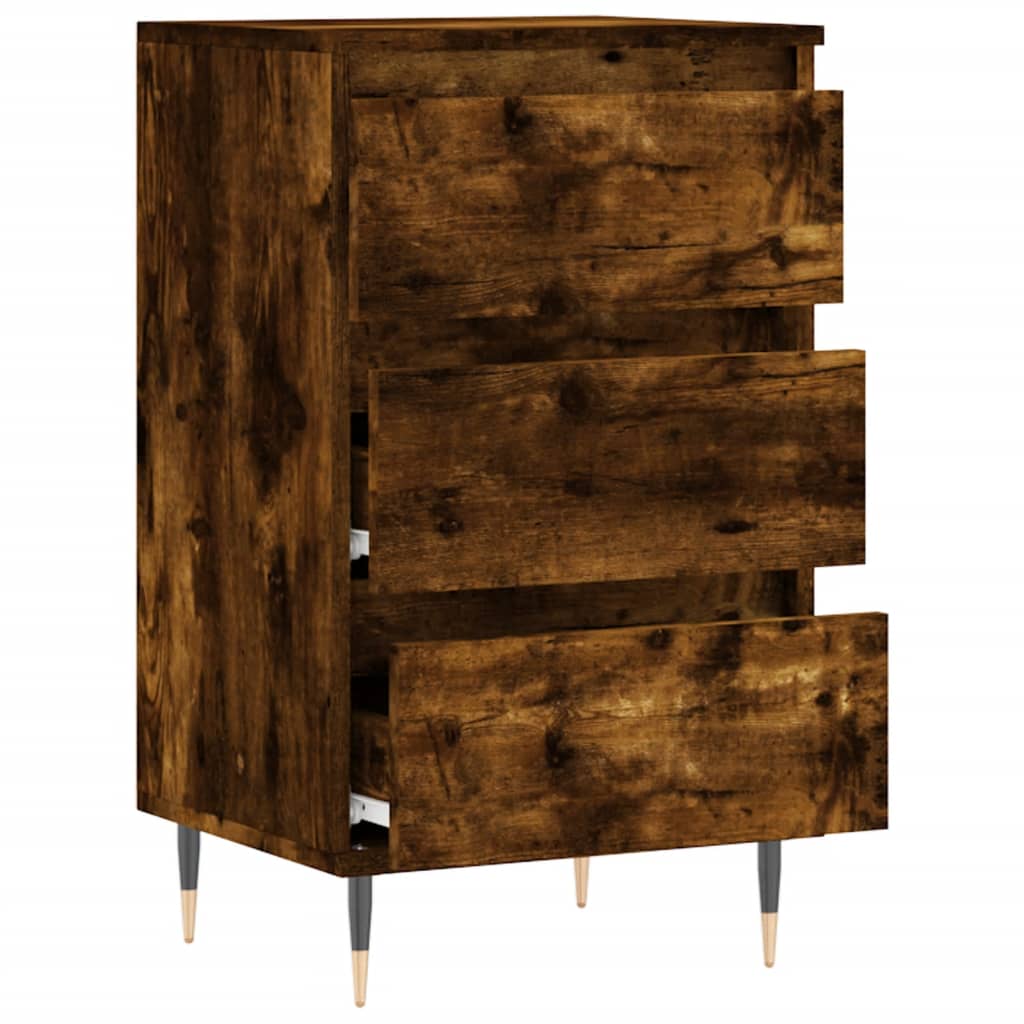 Credenza Rovere Fumo 40x35x70 cm in Legno Multistrato 831089