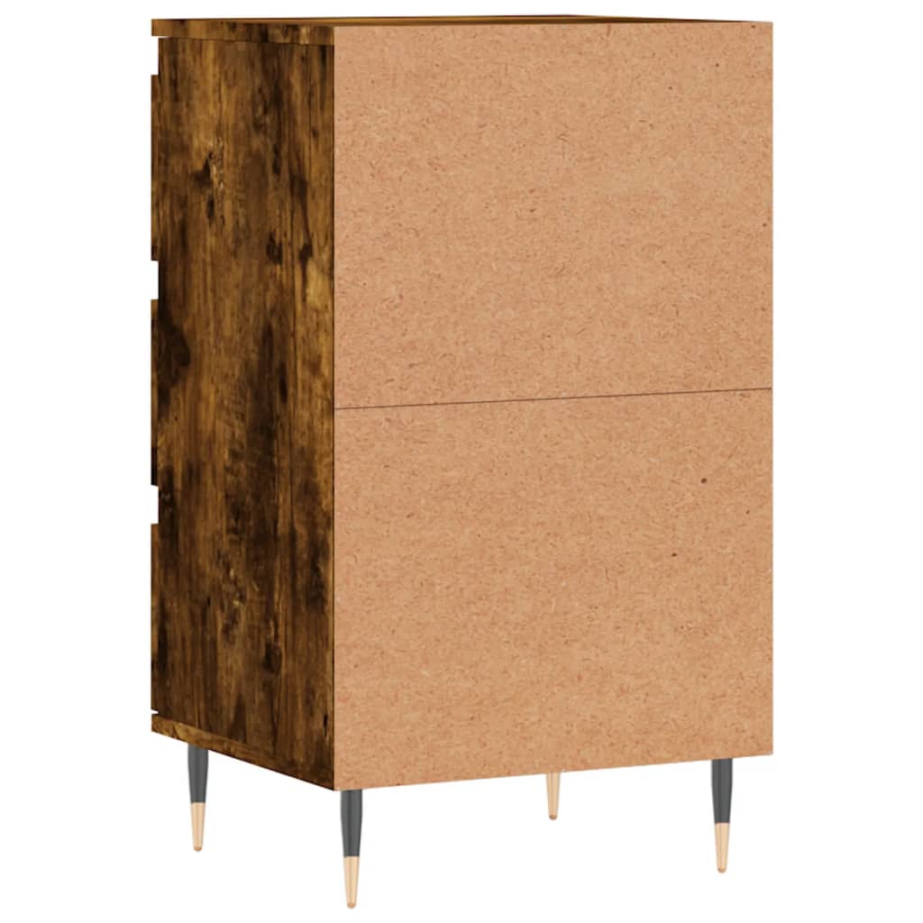 Credenza Rovere Fumo 40x35x70 cm in Legno Multistrato 831089