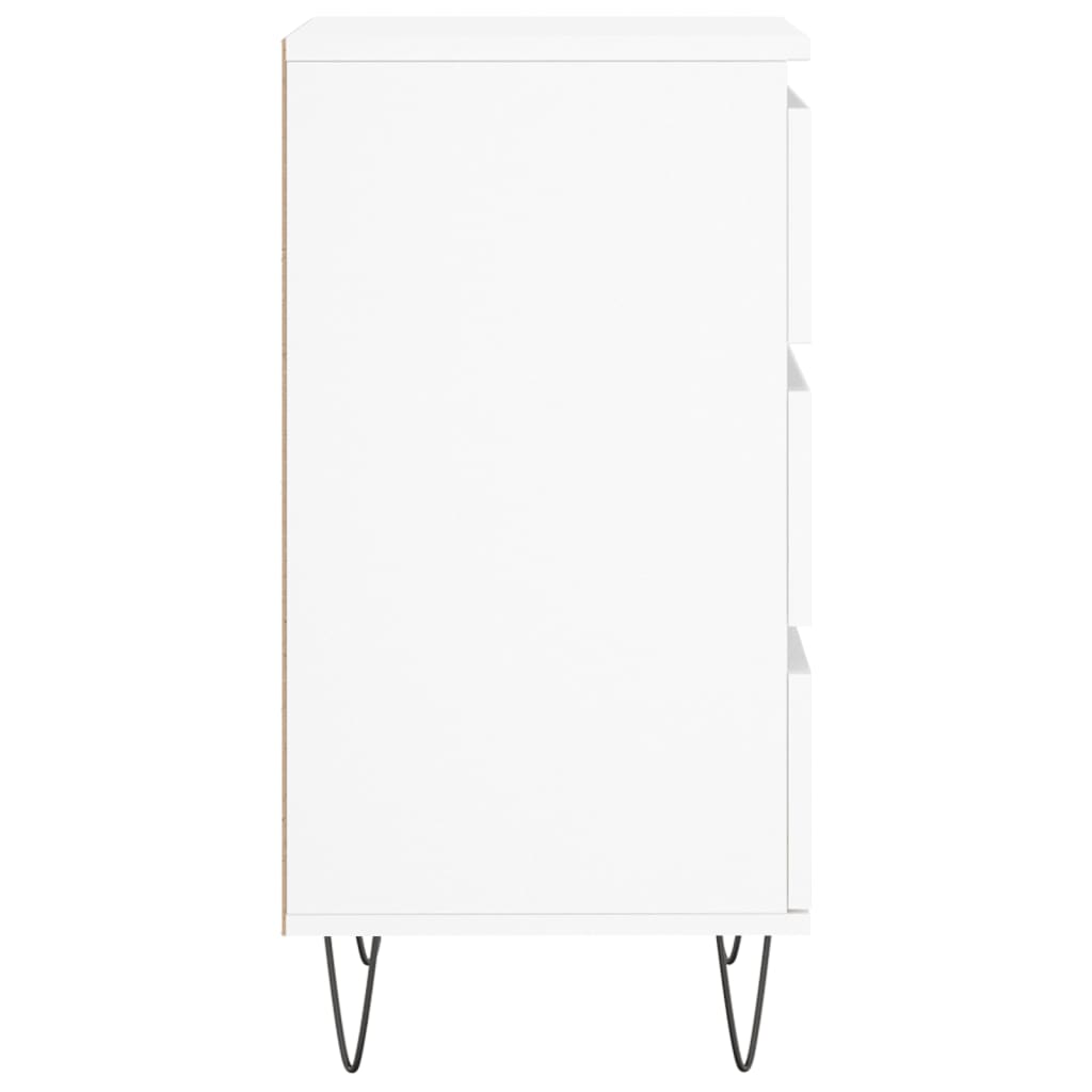 vidaXL Credenza Bianca 40x35x70 cm in Legno Multistrato