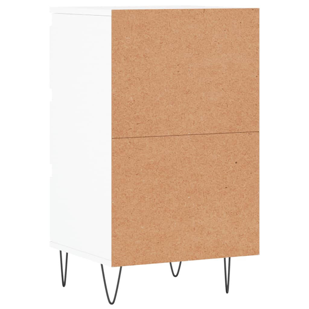 vidaXL Credenza Bianca 40x35x70 cm in Legno Multistrato