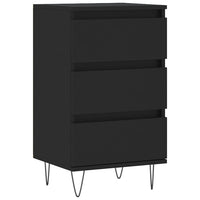 Credenza-Buffet-Armadio da cucina Nera 40x35x70 cm in Legno Multistrato